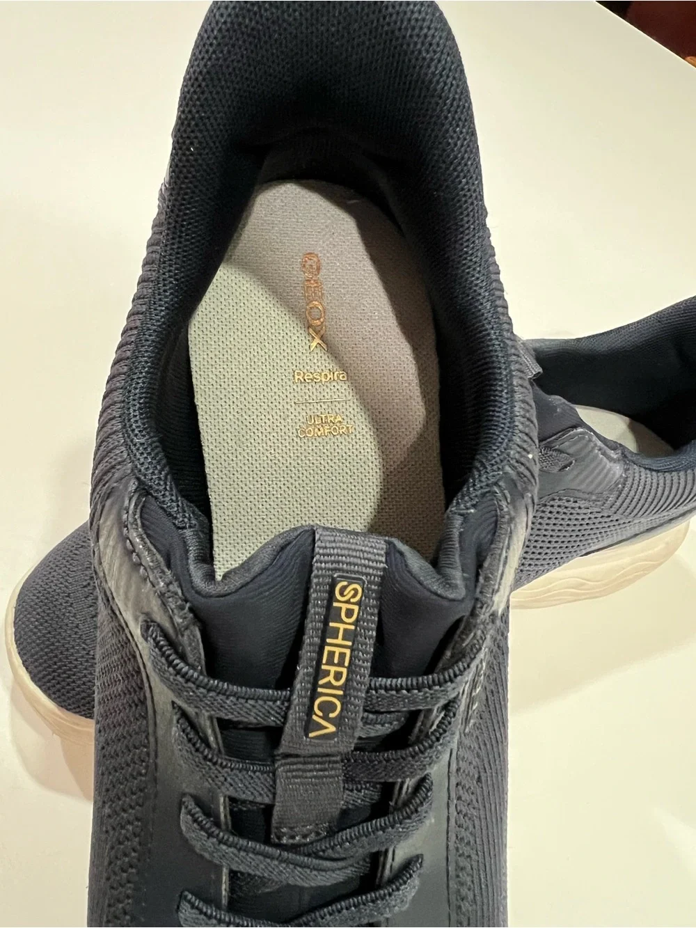 Geox Spherical Navy Knit Lightweight Sneakers Excellent Condicion